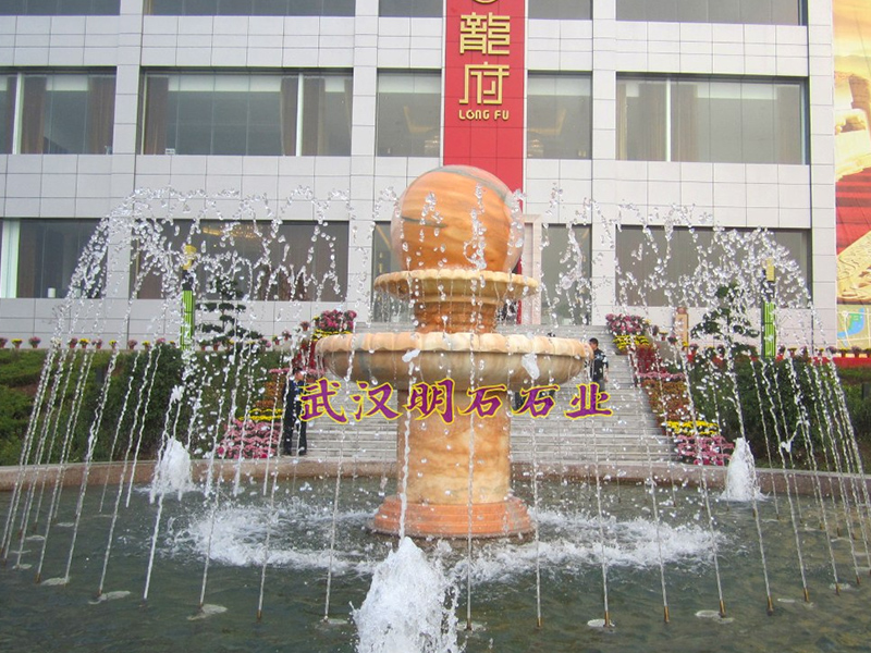 潍坊龙城龙府晚霞红风水球