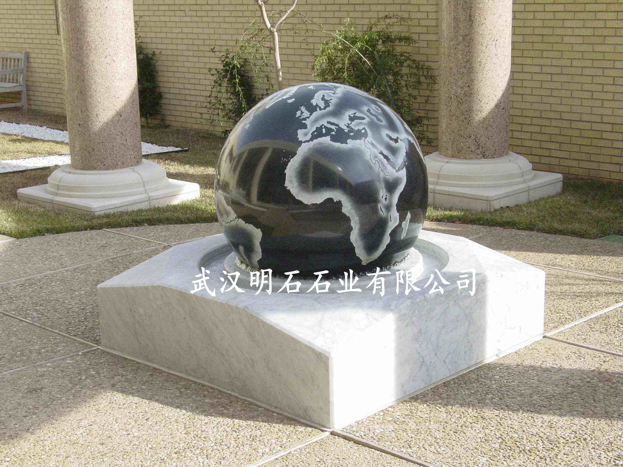 中国黑石材风水球